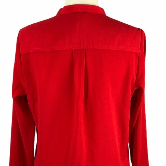 Paraphrase Red Button Down Top - Picture 6 of 8